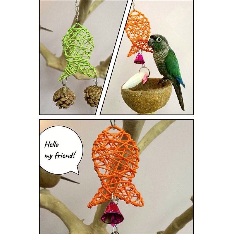 店主推荐鹦鹉用品啃咬玩具藤编美人鱼啃咬鸟笼配件玄凤虎皮牡丹,宠物/宠物食品及用品,鸟玩具,淘宝优惠券,粉丝福利购,淘宝优惠卷