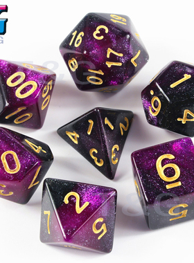 2019爆款色子套装 跑团骰子出口亚马逊 eBay 速卖通 桌游配件色子