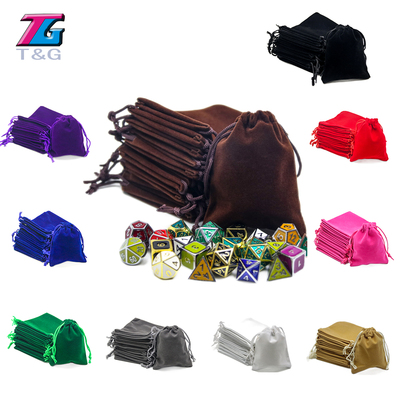 骰子收纳桌上绒布束口袋10个