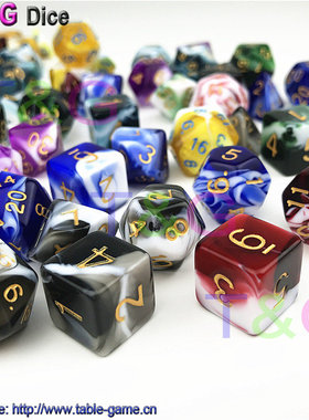 DND跑团 幻彩款骰子多功能桌面游戏配件道具 魔幻系列新款出售