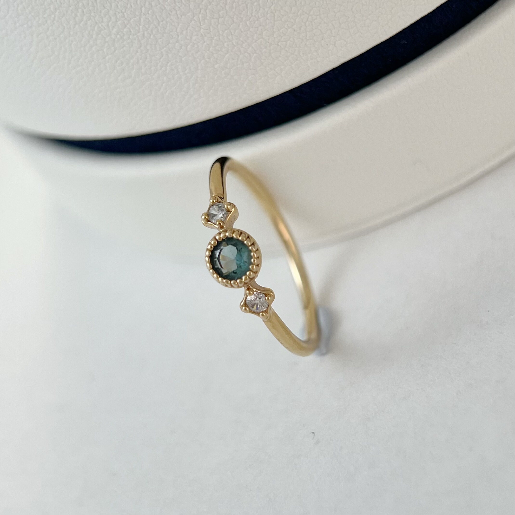 不褪色小众细戒指18K包金轻奢