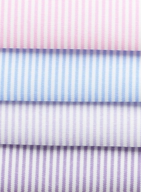 TC细条纹 A650.1 涤棉1毫米条子手工布艺DIY 连衣裙布料 半米