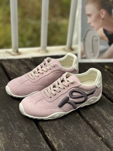 18年老店欧货2026真皮拼色德训鞋女系带休闲运动鞋百搭轻便阿甘鞋