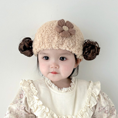 婴儿帽子秋冬款可爱超萌洋气女宝