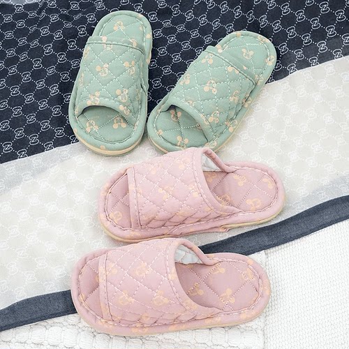 静音居家室内地板爬爬垫布底拖鞋