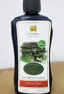 法國正品ESTEBEL(EB)第五精華香薰精油薰香露西洋杉500ML/包郵
