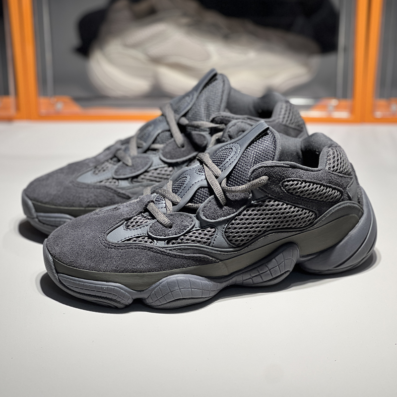 椰子500黑武士新款莆田男鞋 蓝橙厚底耐磨百搭休闲运动老爹鞋女潮