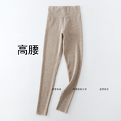 线裤 发热德绒 女内穿加厚秋裤 无痕打底衬裤 蚕丝 高腰暖宫保暖裤