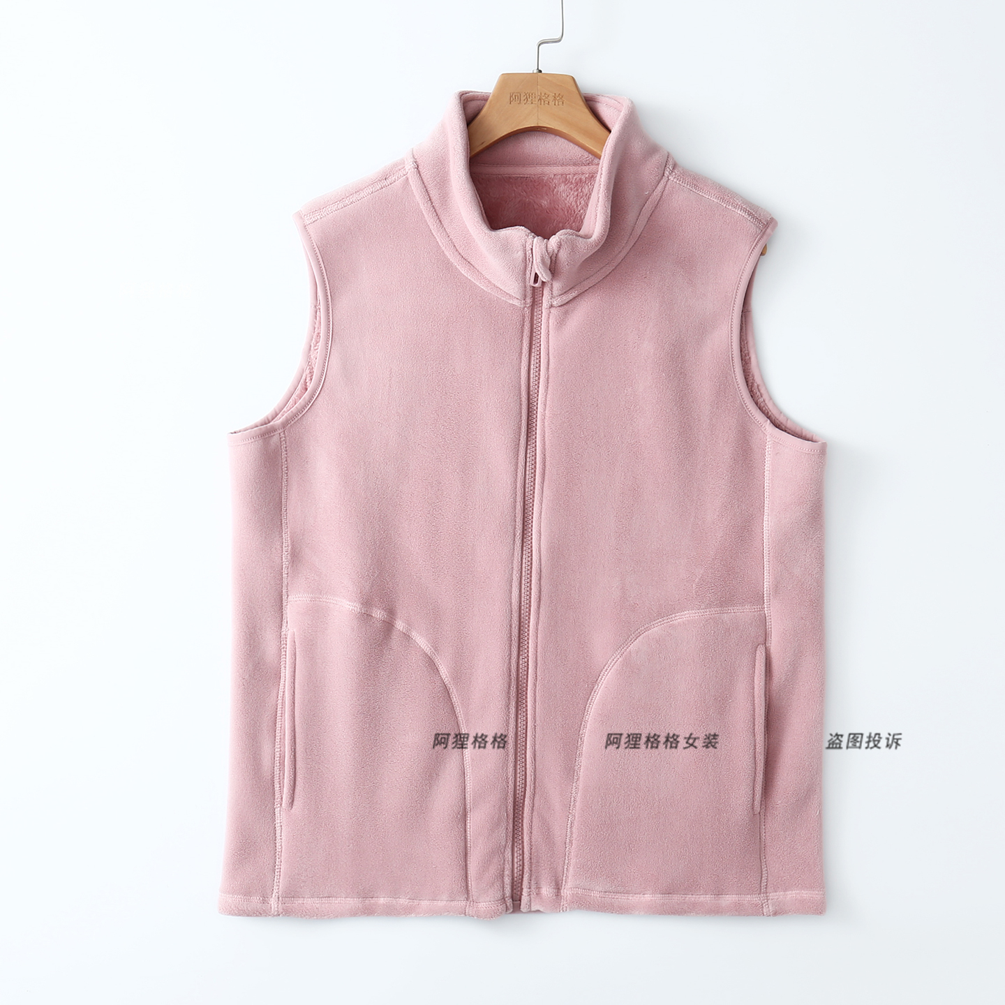 加绒马甲外套女 立领防风 冬季加厚保暖