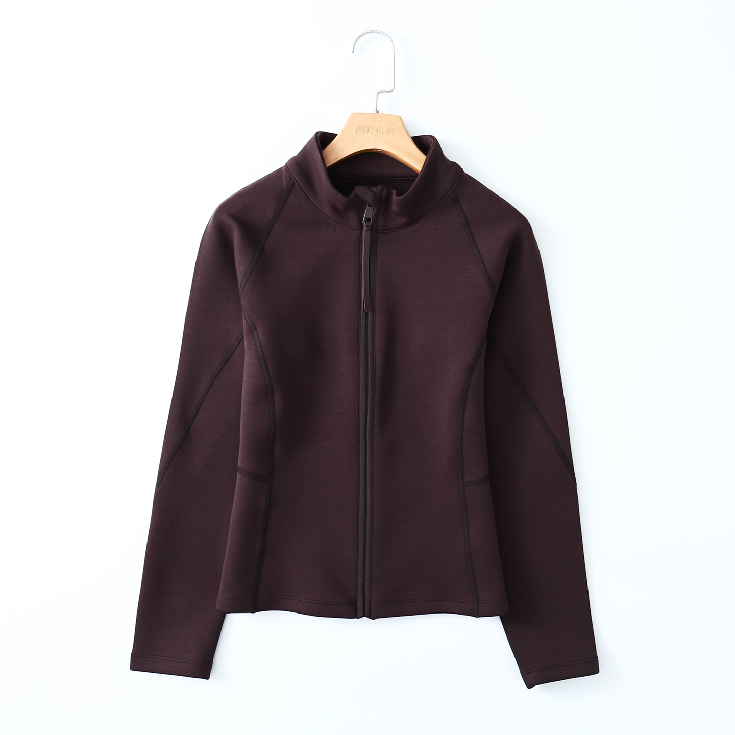 热暖绒+空气层 秋冬厚款 拉链开衫立领外套女 瑜伽跑步健身运动