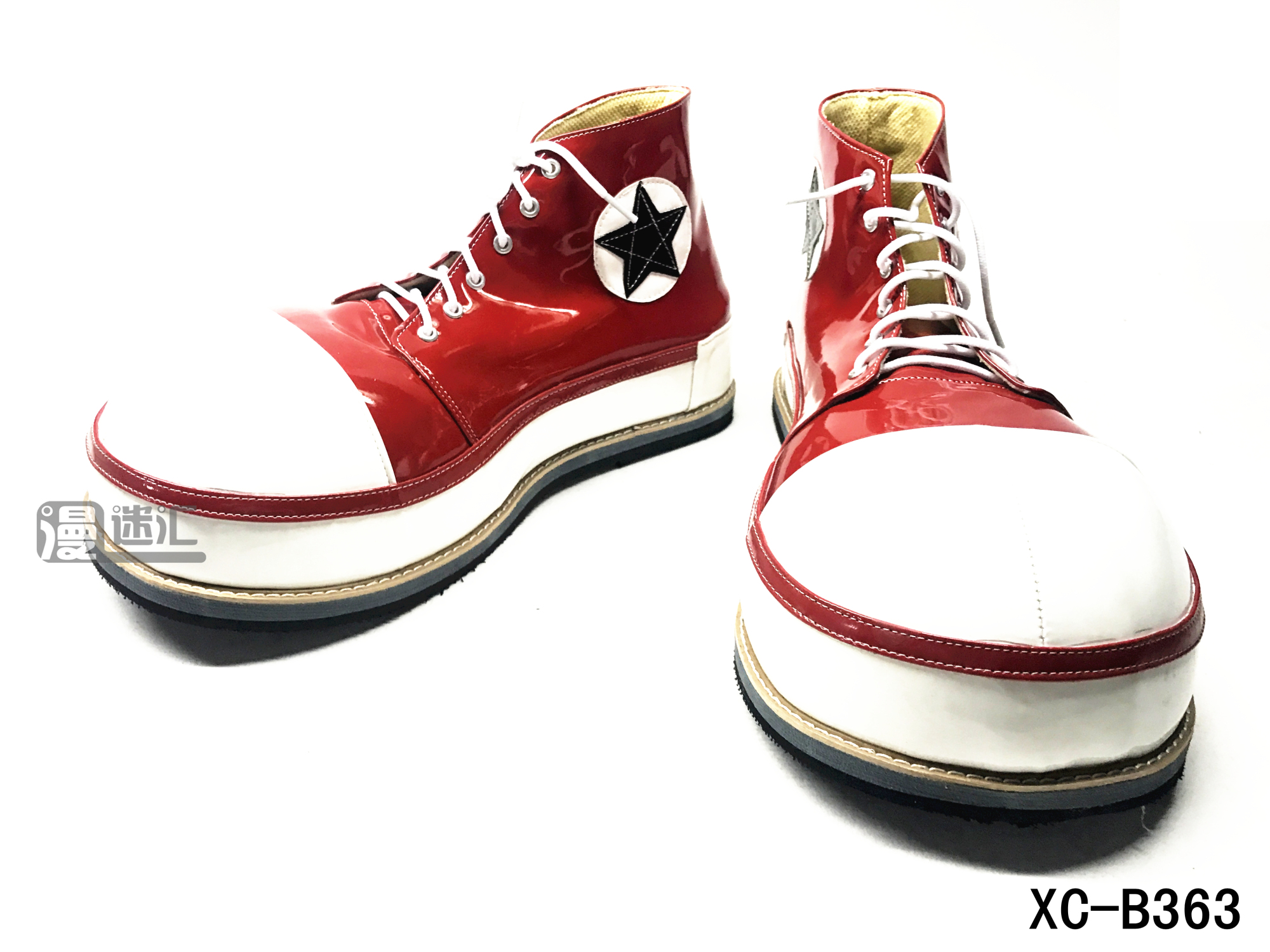 高端板鞋大圆头系列小丑鞋 clown shoes小丑角色扮演鞋XC-B363
