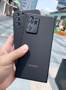 适用三星S22+手机壳S25保护套S23+碳纤维note20ultra防摔全包男S24Ultra保护壳Note10+磨砂S20+高级感s10外壳