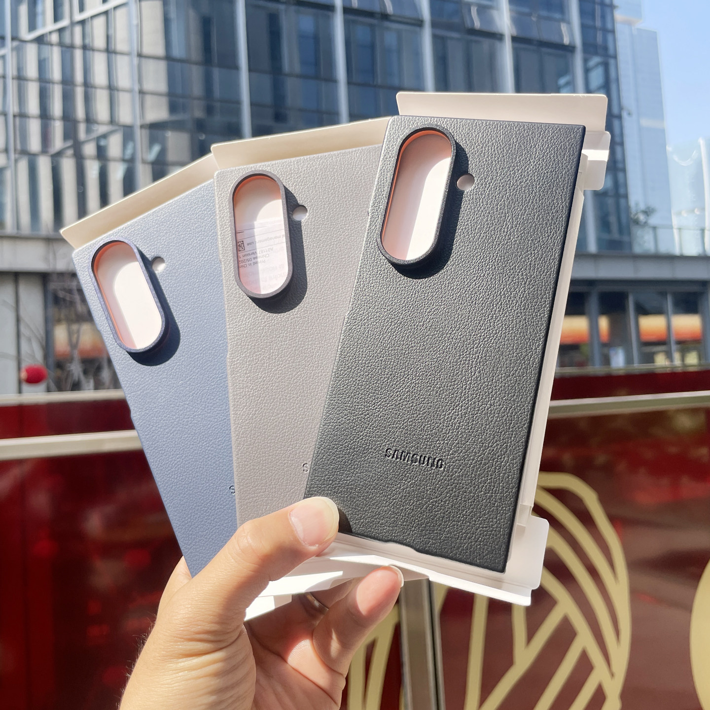 适用于三星Galaxy TriFold生态皮革保护套新品三星三折叠手机保护壳W26心系天下保护套单厚壳ZFold7商务简约