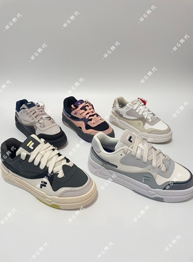 FILA潮牌 Bank板鞋情侣款厚底增高低帮时尚运动休闲鞋T12M232202