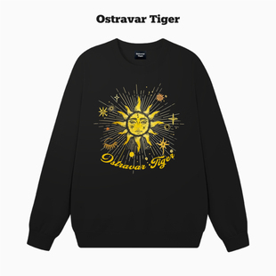 太阳神图腾印花2025秋冬套头圆领女卫衣 Tiger 专柜授权 Ostravar