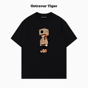 纯棉短袖 专柜2026新款 字母印花男女情侣装 Tiger美式 t恤 Ostravar