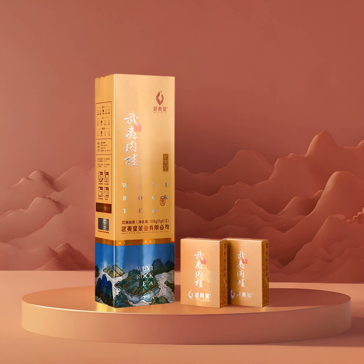 武夷星武夷肉桂武夷山武夷岩茶特级乌龙茶浓香型竖条装108g