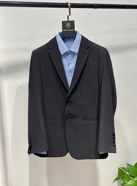 VZZ西服外套男士高级感商务休闲正装韩版修身单西黑色小西装男装