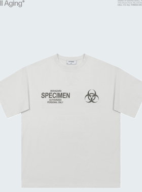 CELL AGING 春夏生化样本主题印花短袖个性休闲美式街头潮牌