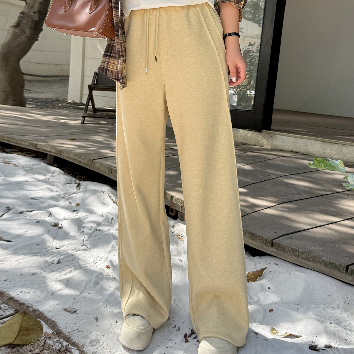 胖mm大码女装宽松阔腿裤女