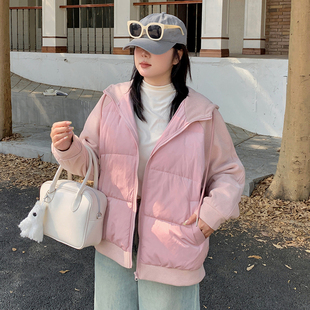 新品 连帽面包服女2025冬季 200斤显瘦减龄保暖棉服 女装 胖mm大码