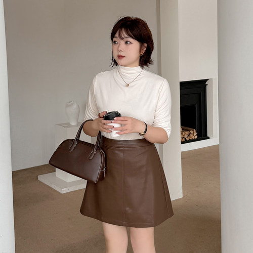 胖mm大码女装高腰显瘦半身裙