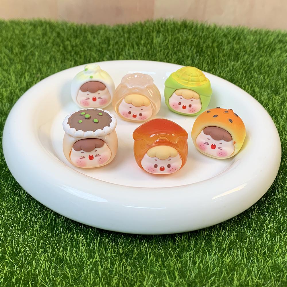 6个一组价格 早餐五谷杂粮仔仔萌粒卡通可爱立体食玩diy饰品配件
