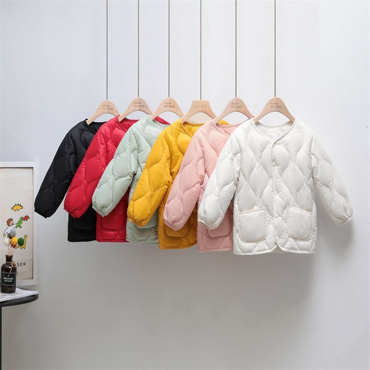 儿童轻薄羽绒服内胆90白鸭绒