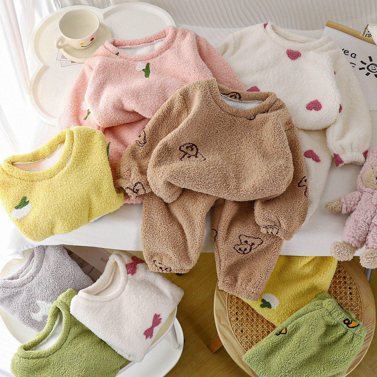 儿童保暖套装新款冬秋季宝宝加绒加厚女童家居服男童睡衣童装,童装/婴儿装/亲子装,家居服套装,淘宝优惠券,粉丝福利购,淘宝优惠卷