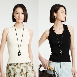 进口三醋酸时髦U领 MRS 内搭伴侣 刚需B入 圆领坦克背心 Studios