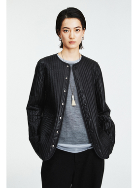 MRS Studios 早春新款土耳其進口绵羊皮 立体夹薄棉工艺压线衬衫