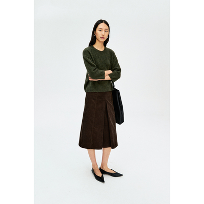 真丝羊绒软糯空气中袖针织毛衣