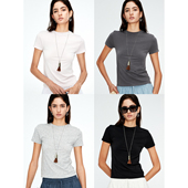 无缝舒适时髦紧身高弹亲肤凉显瘦金姐卡戴珊短袖 MRS Studios T恤