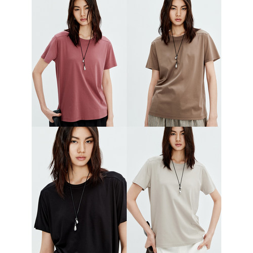 莫代尔丝棉天然舒适后背中缝设计