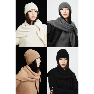 御寒神器康赛妮软糯舒适亲肤牦牛绒冷帽 围巾 Studios MRS