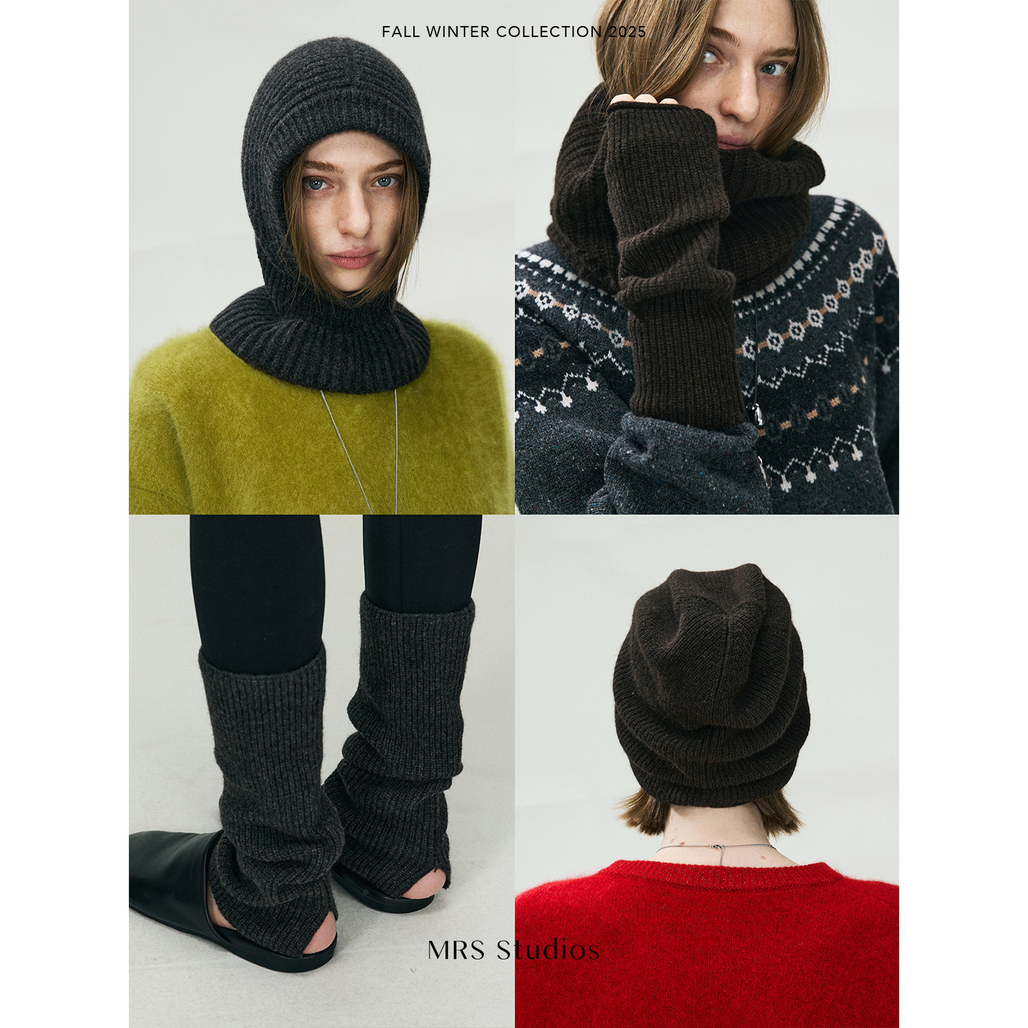 MRSStudios搭配合集牦牛绒羊毛巴拉克拉法帽/围脖/袖套/腿套/冷帽