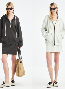 MRS Studios 胶囊系列空气层卫衣外套/抽绳半裙MIU风运动休闲套装