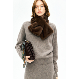 MRS Studios 复古氛围 秋冬御寒百搭造型 无负担环保皮草围脖