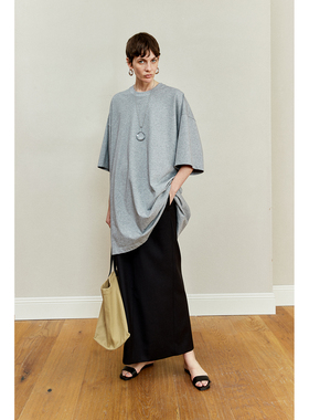 MRS Studios 进口Supima匹马棉纸片人造型ROW风松弛宽松廓形大T恤