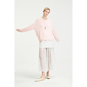 MRS 马鞍肩套头毛衣针织衫 Studios 100%特殊定纺山羊绒V领经典