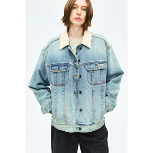 R0W风复古翻领格纹里布牛仔衣外套夹克 土耳其Bossa MRS Studios