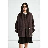 砂洗棉复古时髦ROW风灯芯绒领棉质工装 MRS Studios Frank夹克外套