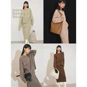 MRS shokay牦牛绒蓬松柔软圆领毛衣半裙套装 Studios 舒适环保upw