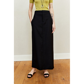 精纺羊毛極简ROW风高腰纸片人后开衩H型极地西装 MRS Studios 半裙