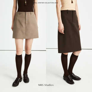短裙 意大利進口Marzotto精纺羊毛極简西装 中长半裙 Studios MRS
