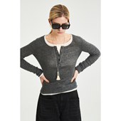 MRS 亨利领水溶羊毛针织打底衫 Studios 轻薄时髦叠穿神器大圆领