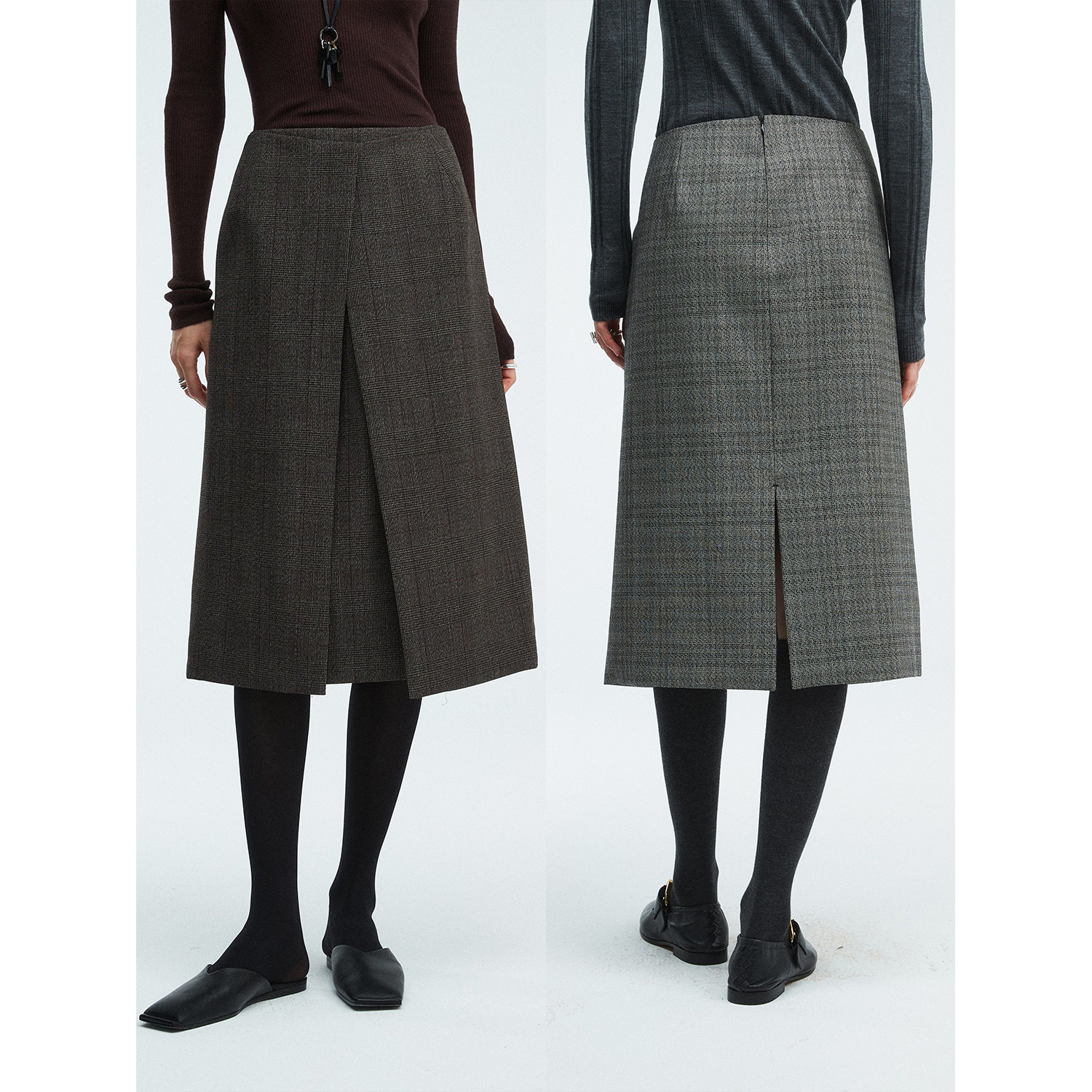 意大利MARZOTTO初剪羊毛裹身半裙