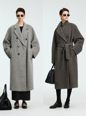 MRS Studios 秘鲁进口INCA无染色羊驼毛101801长款大衣/短款外套