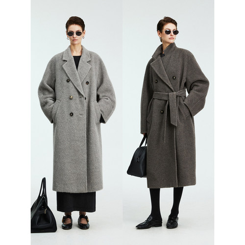 秘鲁INCA无染色羊驼毛101801大衣