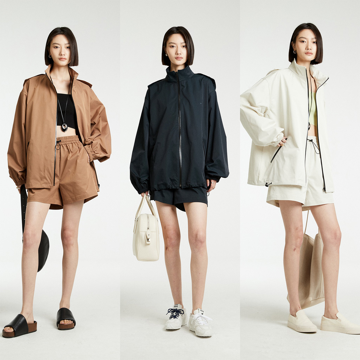 三醋酸防晒外套短裤套装